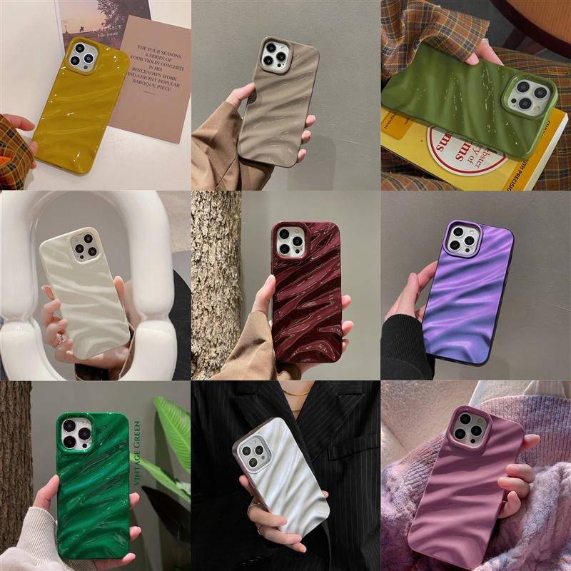 물결 웨이브 입체 아이폰케이스(9컬러)