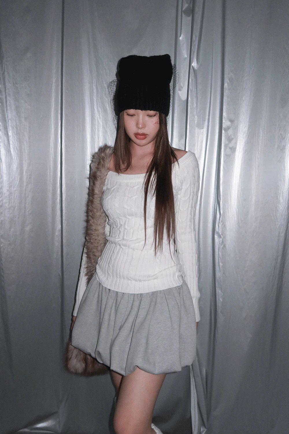 RAW TWIST SLIM KNIT / 로우 트위스트 슬림 니트