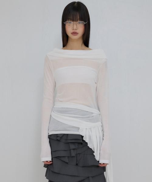 Faye Frill Long Sleeve (FL-160_White)