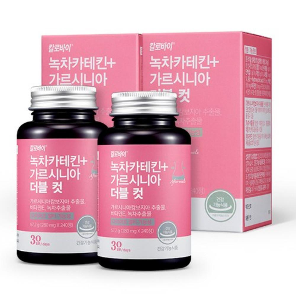 칼로바이 녹차카테킨 가르시니아 더블컷 67.2g 240정 2개