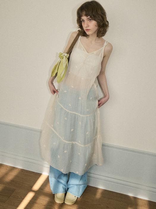 Flower lace layered dress_Ivory(OC25-OPS02)