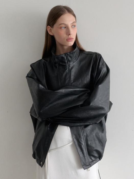 esy Half Leather Jacket (black)