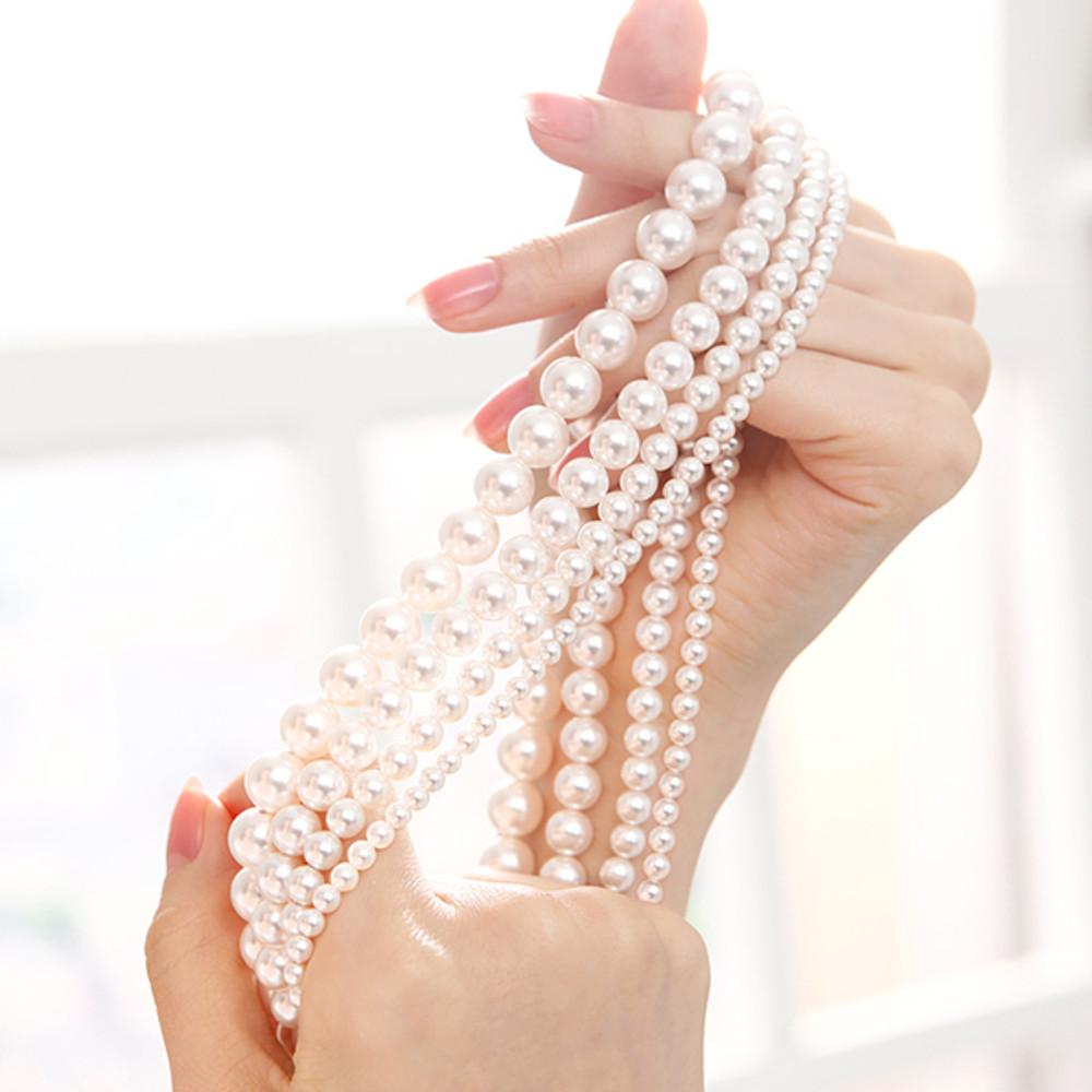 골드팡 14k 밀키 스왈 진주 비드목걸이 진주목걸이 데일리 패션 여자 친구 아내 선물