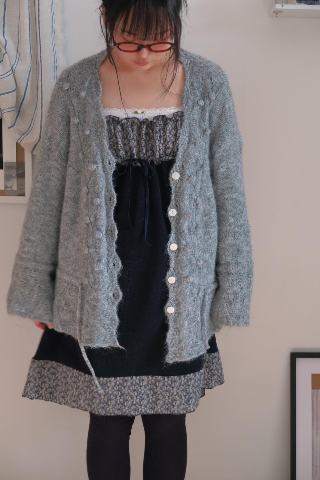 Suan flower lace shirring dress