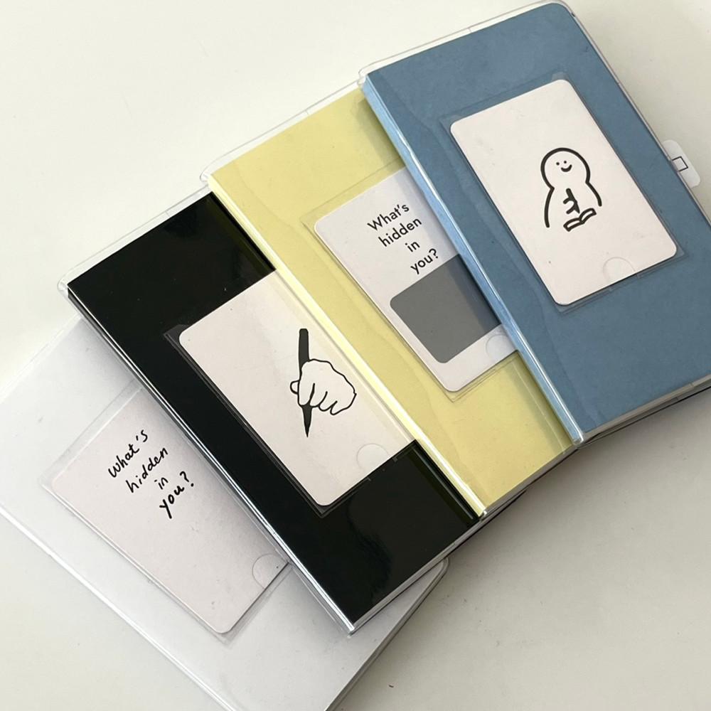 [Hidden note] 영감 노트 다이어리 필사 노트 핸디 무지 일기장 책갈피 프리노트