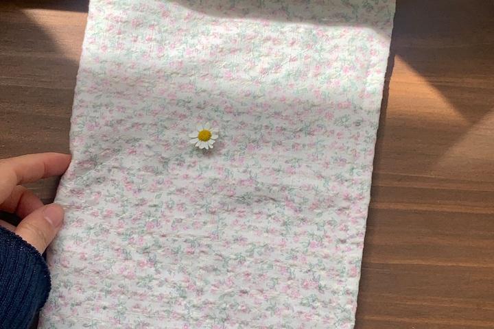 핑크꽃 키친크로스 미니 테이블 매트