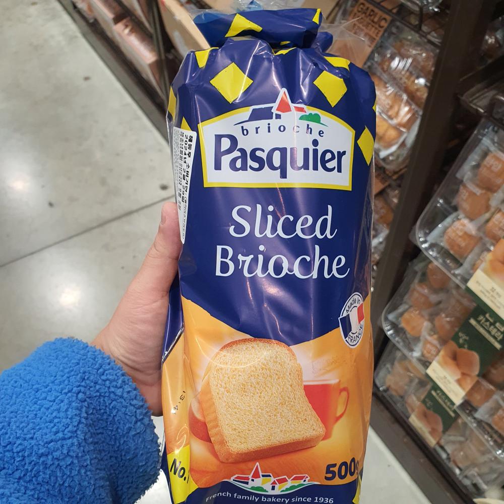 트레이더스 파스키에 슬라이스 브리오슈 500g 식빵 프렌치 토스트 크로크무슈 코스트코