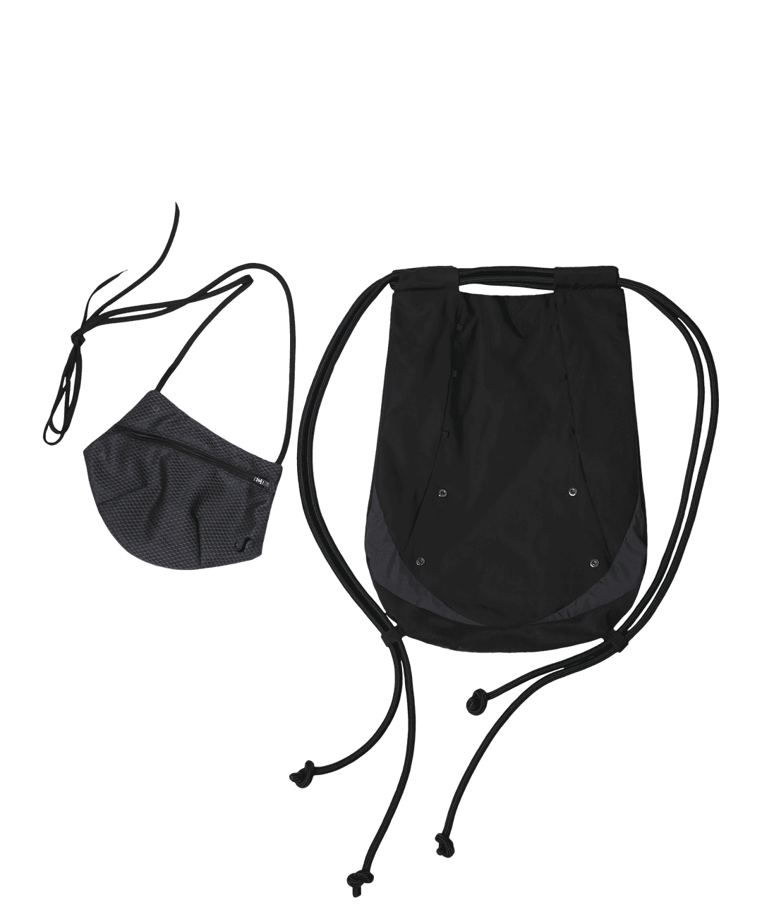 Detachable Pocket Gym Sack / Black
