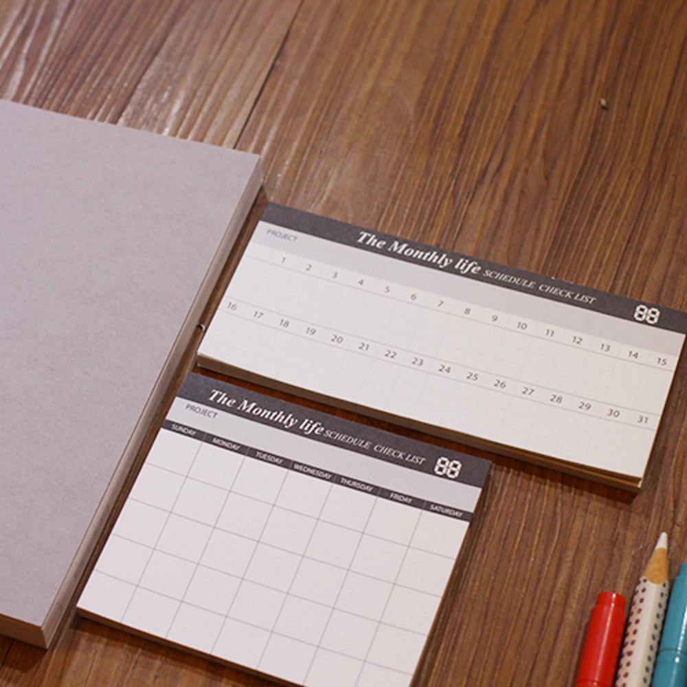 ICIEL The monthly life - Schedule