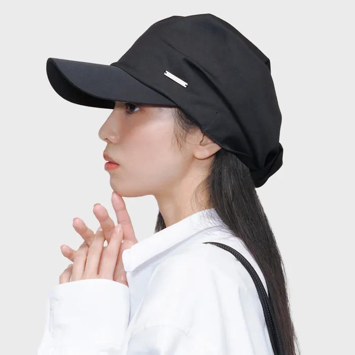 Tie-up scarf bandana cap  BLACK