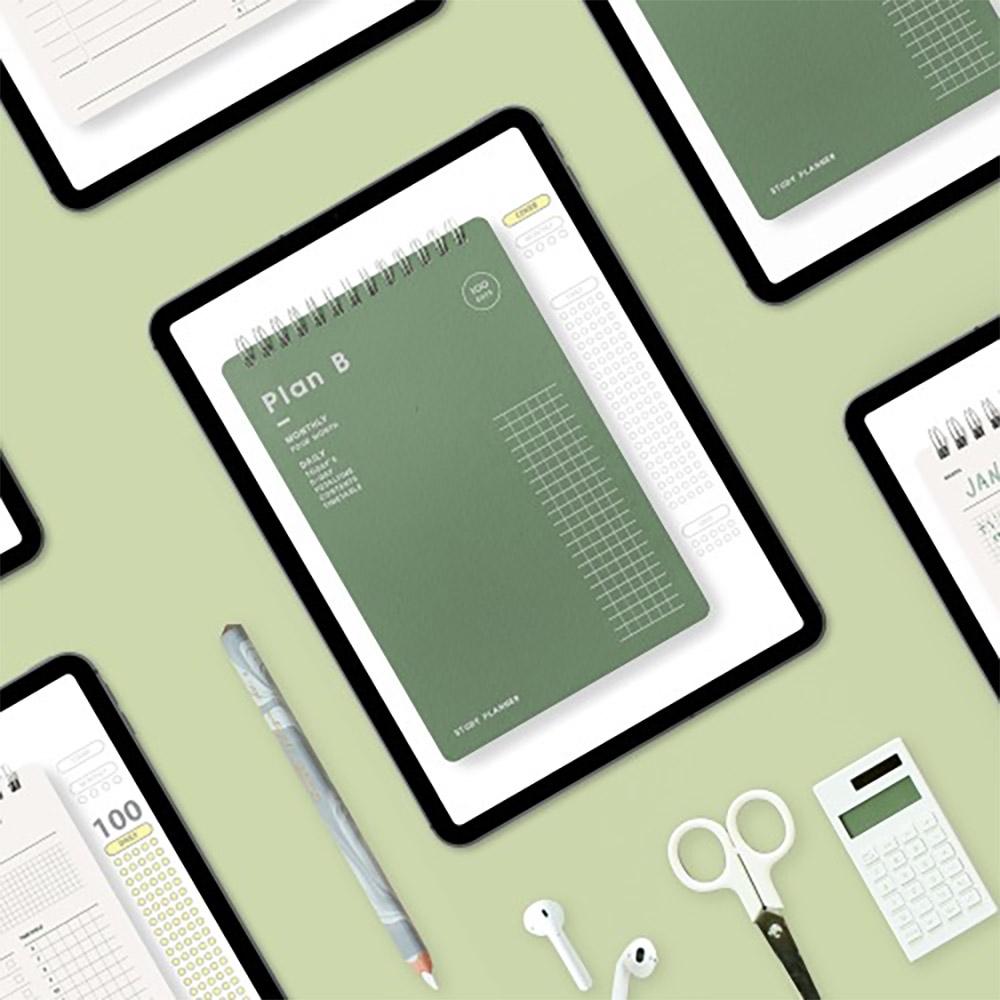 7321디자인 굿노트 플랜비 스터디플래너 100daysㅣ노타빌리티 PDFㅣ아이패드 속지