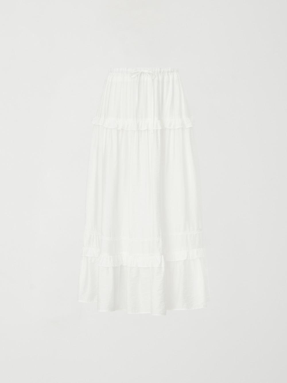 데이지 프릴 롱스커트