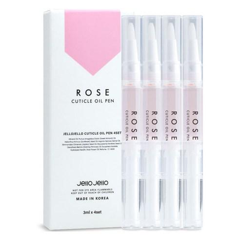 젤로젤로 큐티클 오일펜 로즈, 3ml, 4개 - 큐티클 크림/오일 | 쿠팡