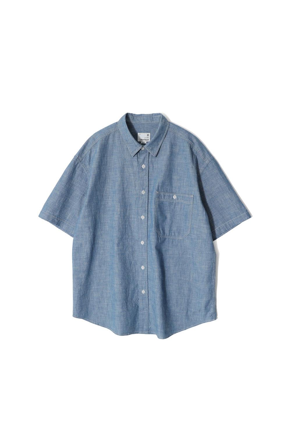 Poole selvedge Dungaree Shirt Blue