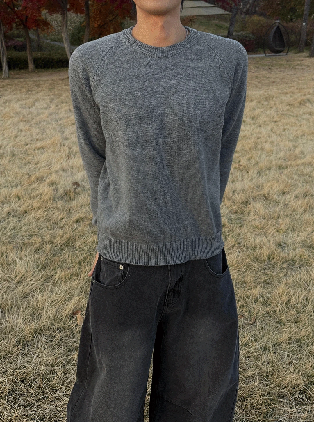 헤라시 라운드 크롭 니트 5C