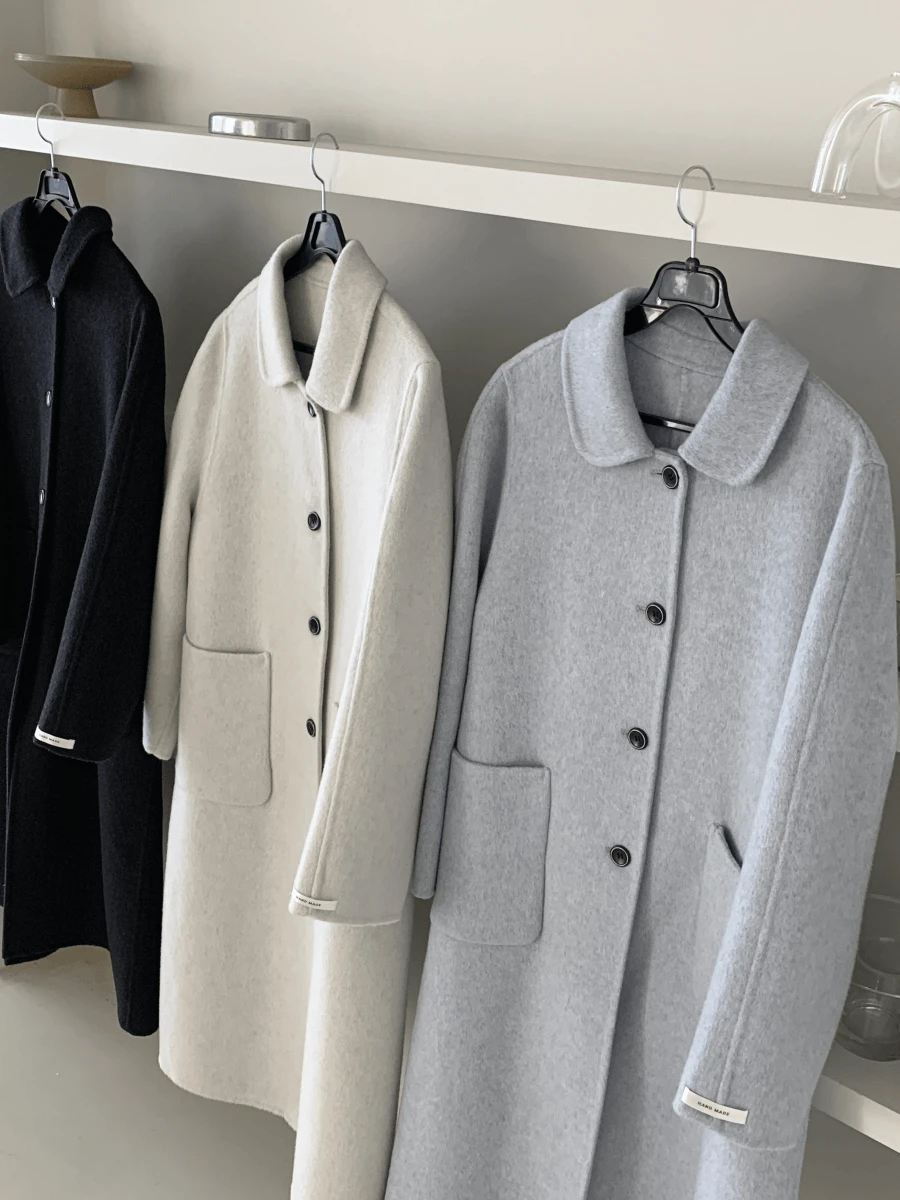 (울70) 아이스 싱글 핸드메이드 코트 (3 colors)