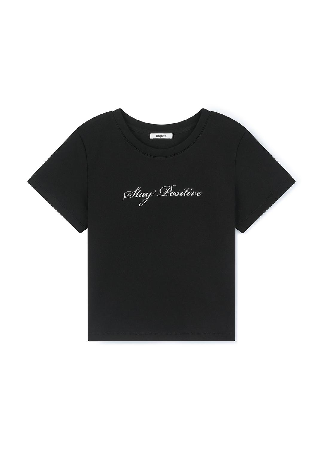 스테이 포지티브 티셔츠 블랙