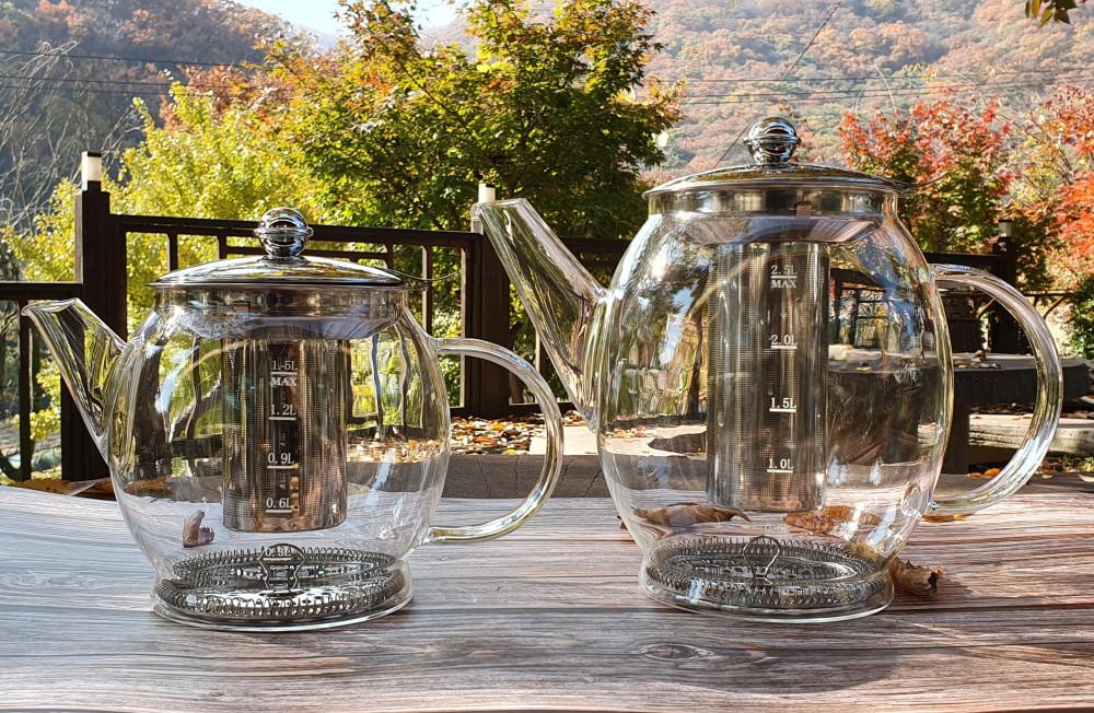 레벤호프 인덕션 내열 유리포트 티포트 물병형 주전자형