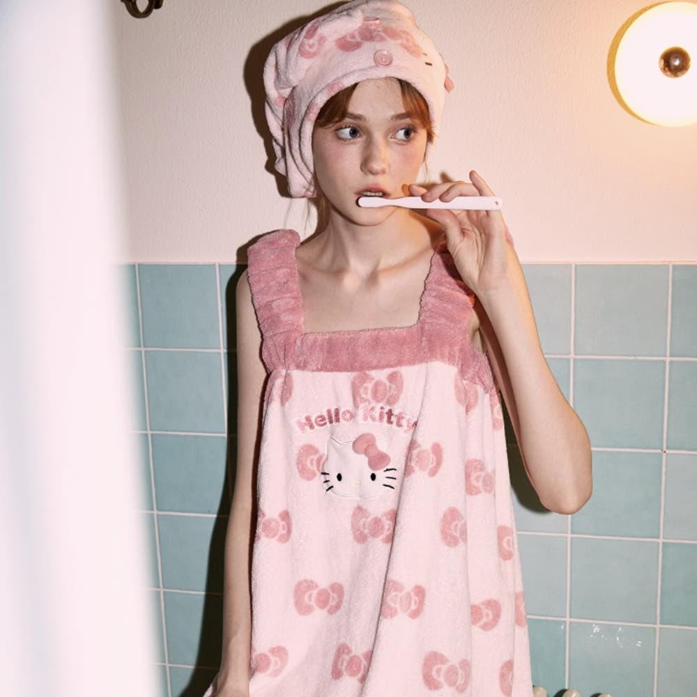 마리엔캐퍼 gukoo 키티 목욕 원피스 샤워캡 추가