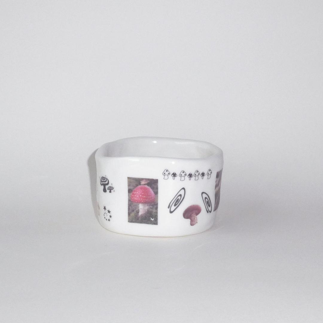Mushroom photo cup