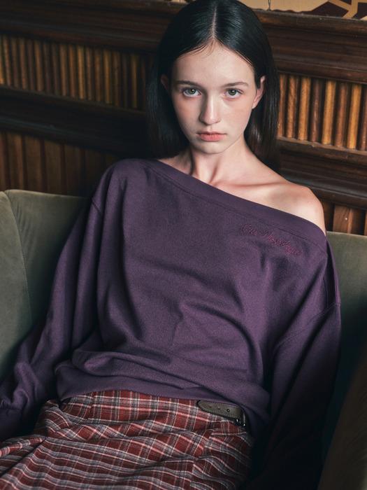 Murmur off shoulder sweatshirt_3COLOR(O25-TP19)