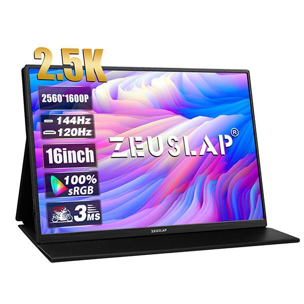 제우스랩 P16K P16S P16ST 16인치 고화질 휴대용 터치 모니터 2.5K 144Hz
