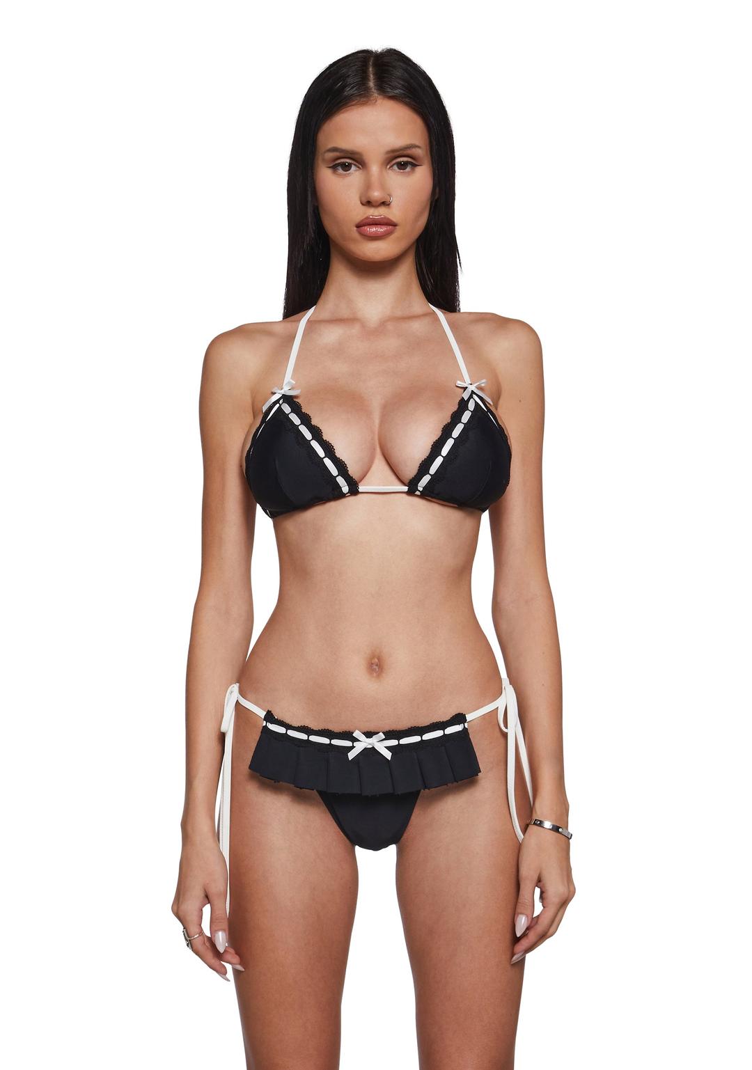 Soraya Bikini Set - BLK/WHT / XX-Small