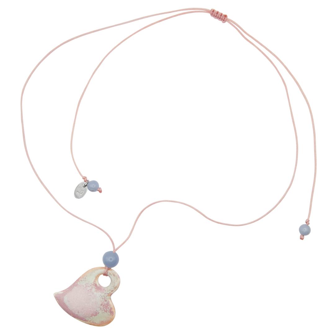 kindle ceramic necklace-pink