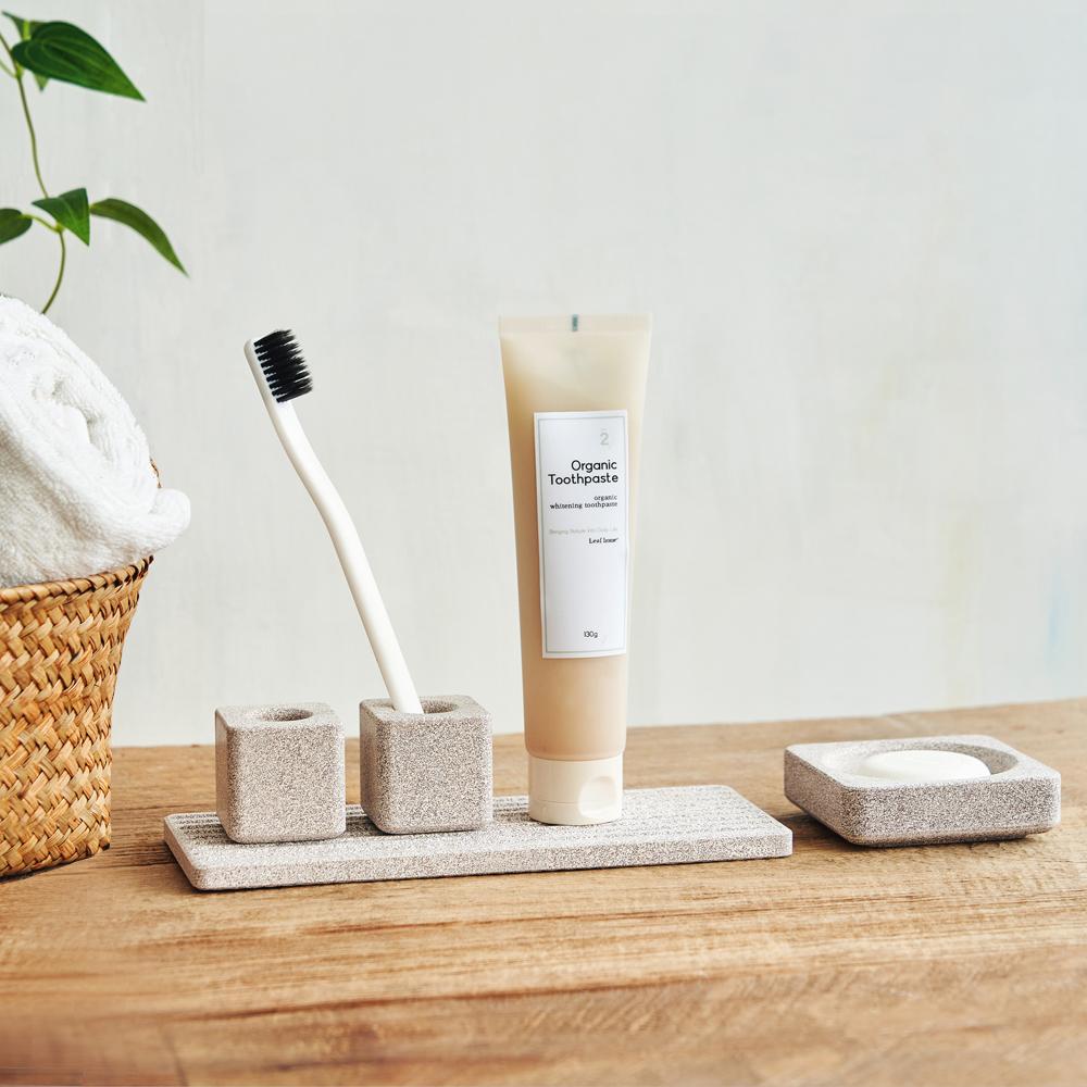 "욕실인테리어 집들이 인기선물" 규조토 세라믹 칫솔꽂이 욕실정리 4P세트