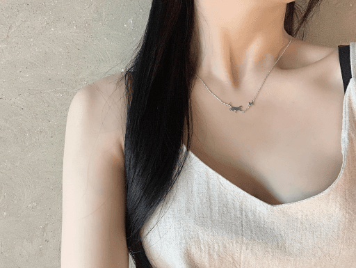 [은목걸이]나비냥 목걸이