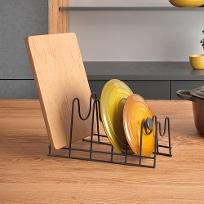 리도 냄비뚜껑/도마 정리대 라바 블랙