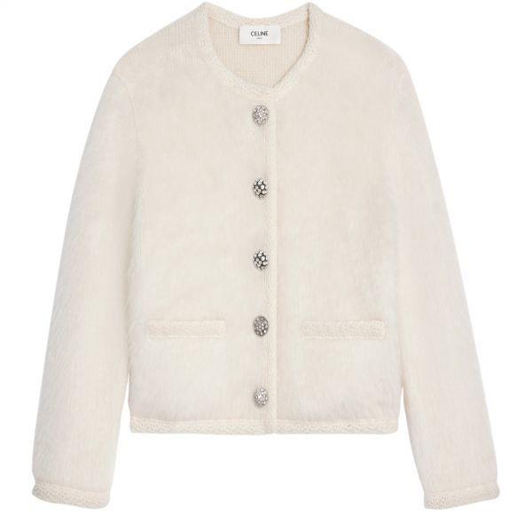 셀린느 가디건 brushed 모헤어 1092545