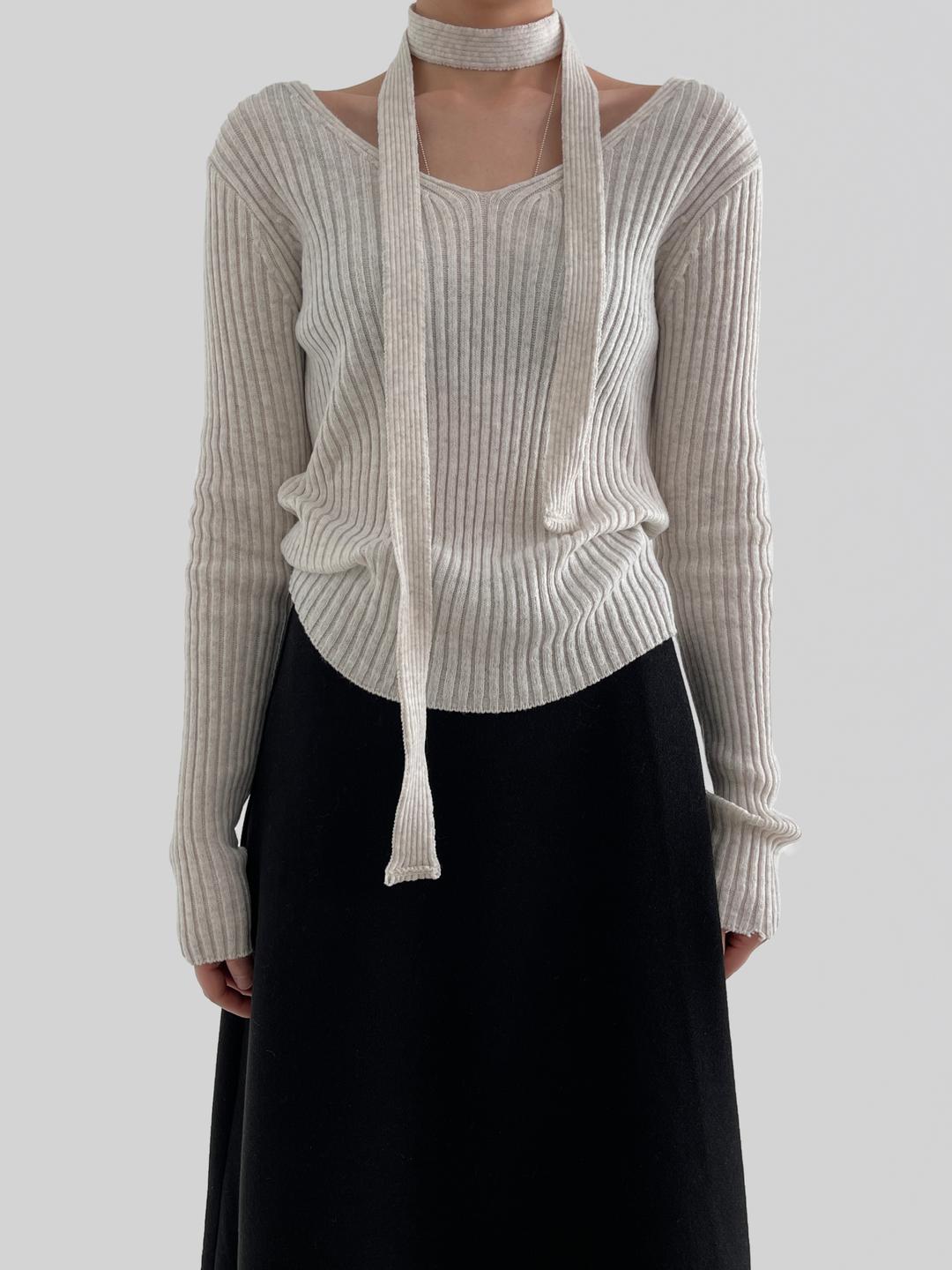 어텀 엘리머플러V니트