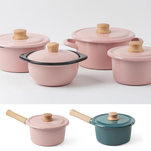 법랑냄비 밀크팬 소스팬 범랑 이유식 냄비