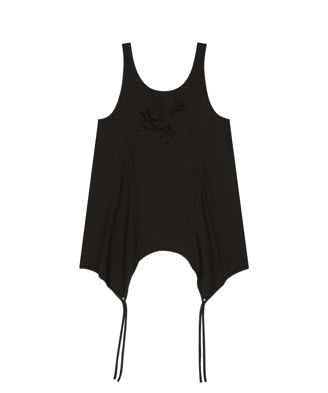 *Preview* OJOS x NOITOW SHU Asymmetric Mini Dress / Black