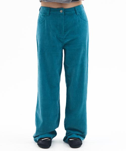 CORDUROY EASY PANTS BLUE
