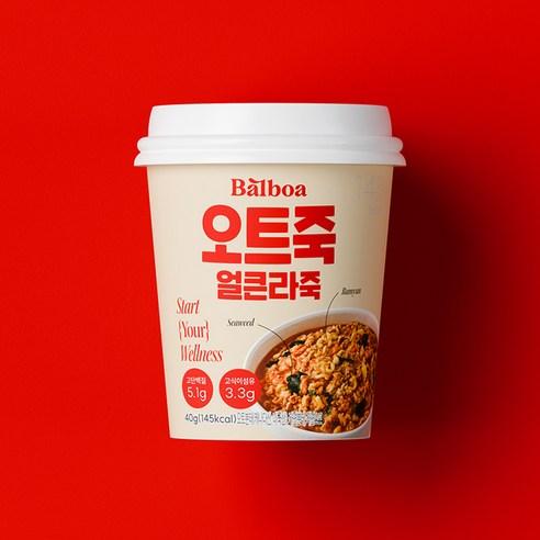 발보아 아침간편식 저당 오트밀 죽 얼큰라죽맛 - 분말스프/죽류 | 쿠팡