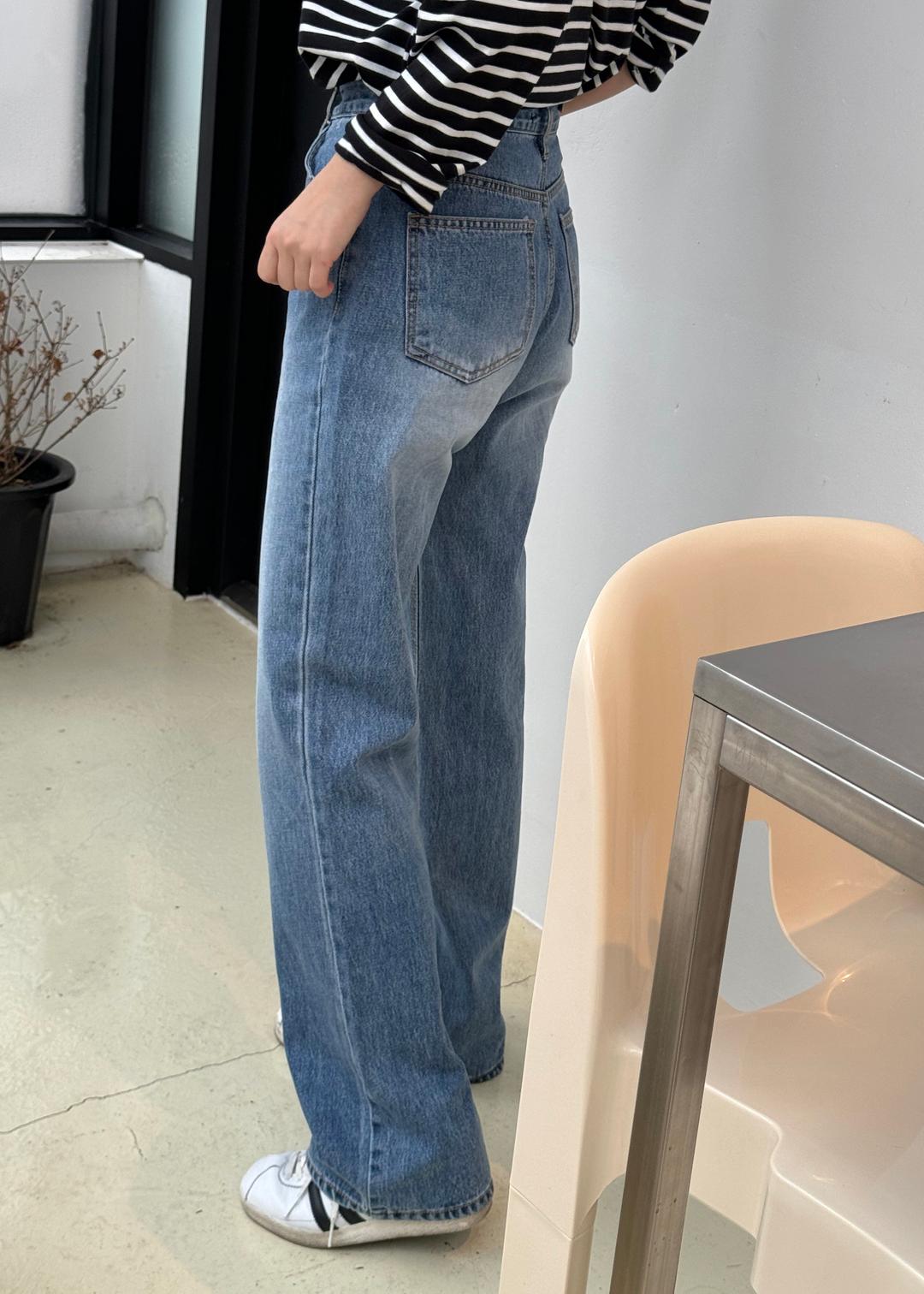 비바 일자 데님팬츠