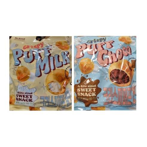 노브랜드 크리스피퍼프 초코 180g + 밀크 180g 각 1개씩