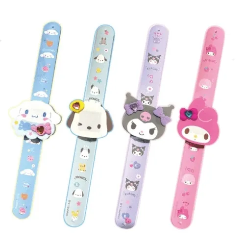 [4color] 산리오 캐릭터즈 보석 매직워치 마이멜로디 쿠로미 시나모롤 포차코 귀여운 손목 시계 어린이 초등학생 유아 아동 친구 생일 선물 캐릭터 굿즈 귀여운 키즈워치 악세사