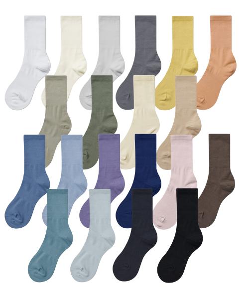 라이트웨이트 크루 삭스 마일드 컬러 팔레트 20팩