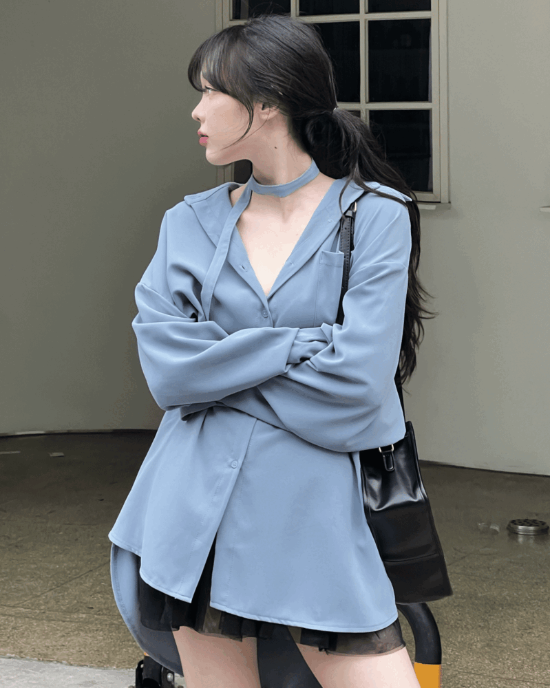 [자체제작/3color] 봄 가을 사계절 투웨이 매일포근 셔츠원피스