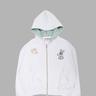RABBIT EMBROIDERY ZIPUP HOODIE (WHITE)