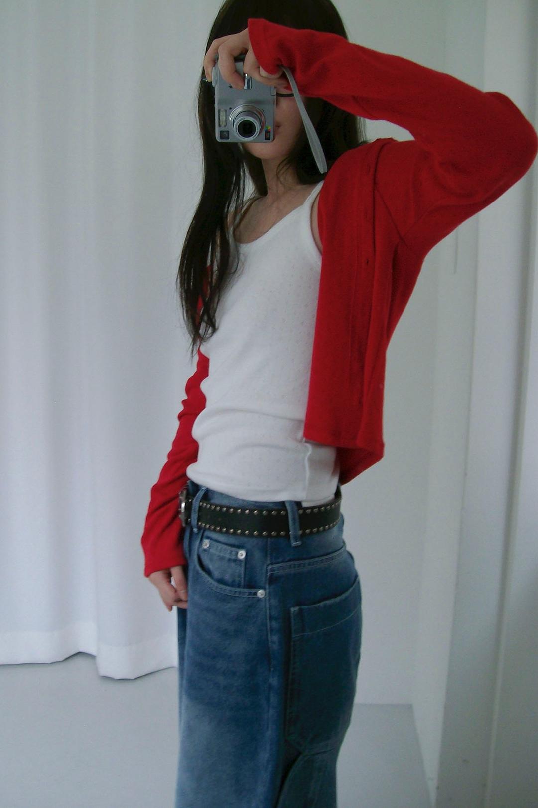 PUNCHING CARDIGAN (RED)