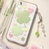 수심 Clover Phone Case 클로버 아이폰 케이스 미니 투명 키링 유니크
