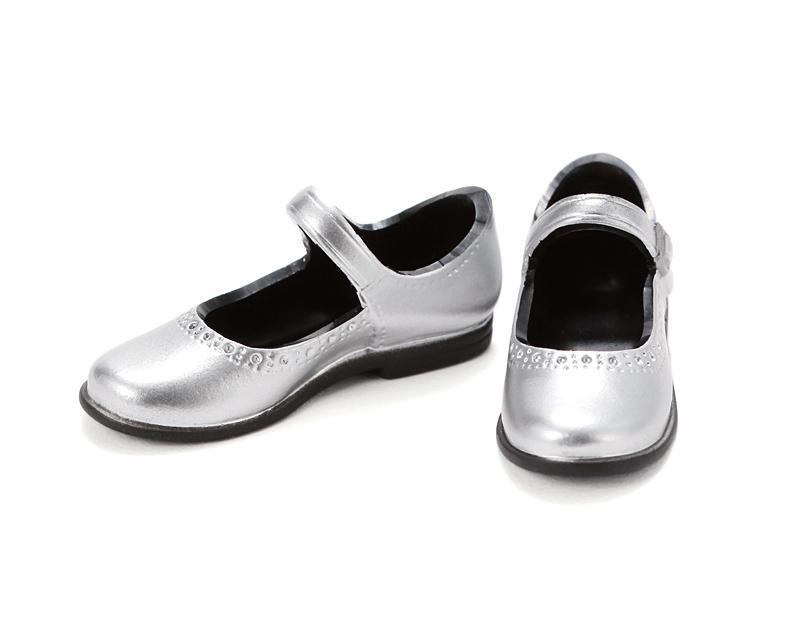 Mary Jane Flats, Silver / クラシカルストラップシューズ シルバー