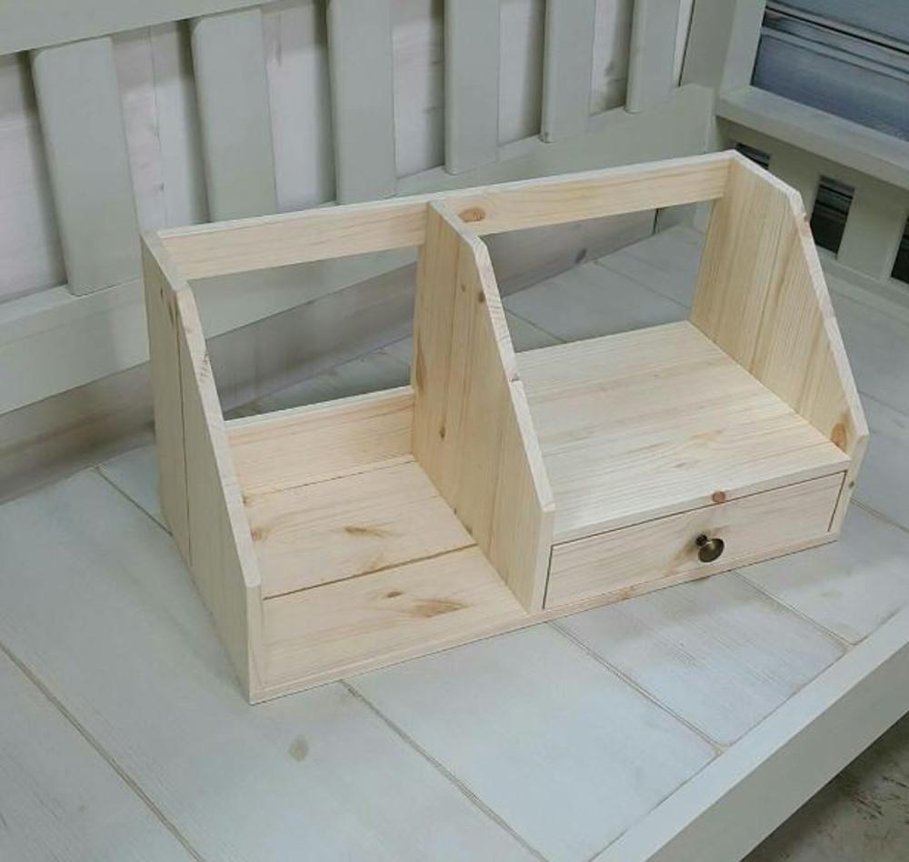 별나무DIY 원목소품 완전조립반제 / 두칸책꽂이 서랍책꽂이 책장