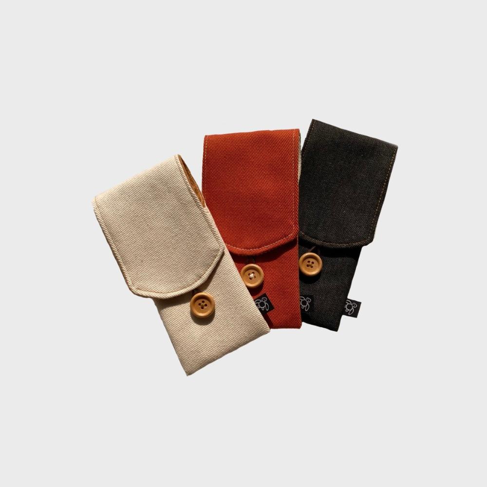 [또르뚜가] 데님 버튼 펜케이스