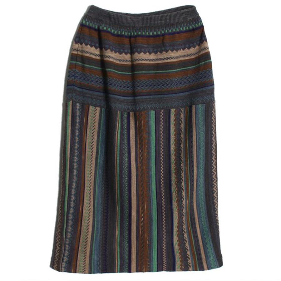 pattern knit skirt