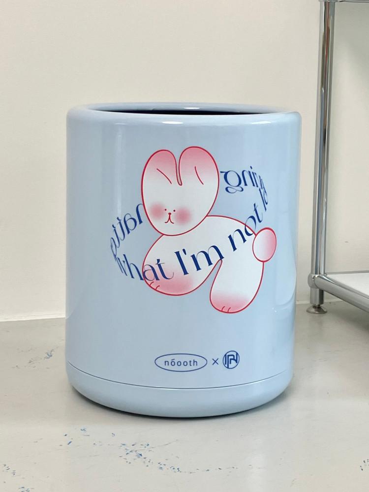 귀여운 토끼 쓰레기통 인테리어 오픈형 휴지통 10 12L